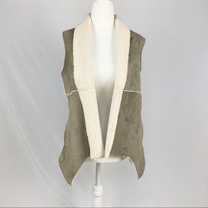 Jack by BB Dakota Suede Sherpa Vest